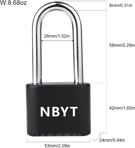 NBYTSتأمين متعلقاتك مع أقفال NBYT المركبة - أقفال الصالة الرياضية مع رمز، قفل مجموعة في الهواء الطلق، قفل أرقام للخزانة، السقيفة أو أي مكان آخر تحتاجه in Kuwait