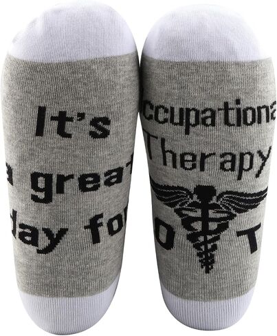 PXTIDY 2 Pairs Occupational Therapy Sock OT Student Gift OT Thank You Gift OT Therapist Sock in Saudi Arabia