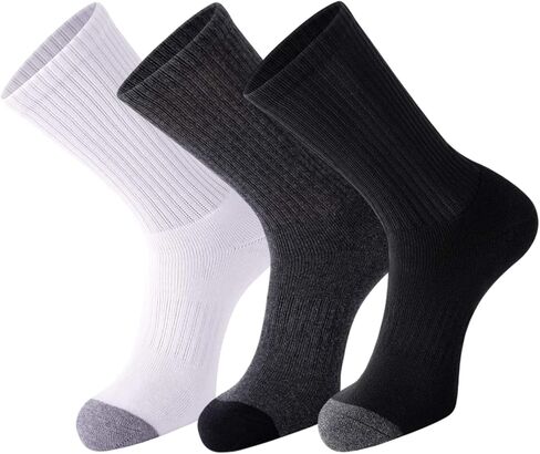 Cotton All Purpose Cushion Crew Socks with Arch compression for a secure Fit in Saudi Arabia