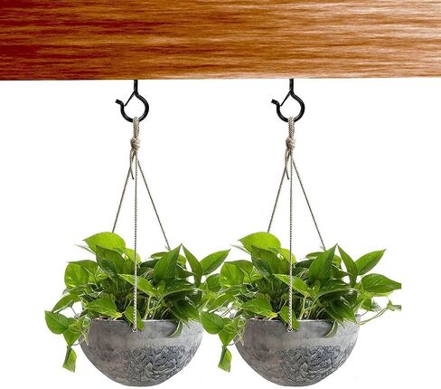 X-AT 20PCS Q-Hanger Safety Screw Hooks,Windproof Metal Hooks Screw,Ceiling Hooks Screw, Outdoor Light Hooks, for String Lights and Wire,Safety Buckle Design in Saudi Arabia