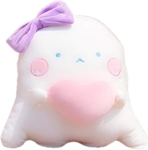 TOYANDONA Couch Pillows Sofa Pillows Stuffed Plush Pillow Ghost Shaped Pillow Adorable Sofa Cushion for Couple Home (Heart Ghost Pillow 40cm) Couch Pillows Sofa Pillows in Saudi Arabia