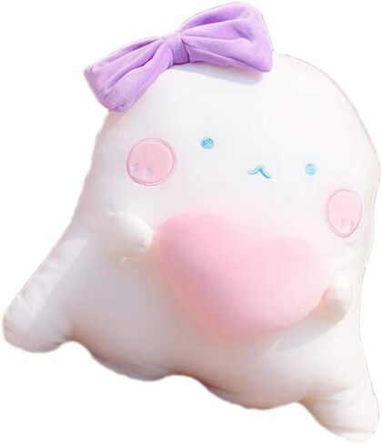 TOYANDONA Couch Pillows Sofa Pillows Stuffed Plush Pillow Ghost Shaped Pillow Adorable Sofa Cushion for Couple Home (Heart Ghost Pillow 40cm) Couch Pillows Sofa Pillows in Saudi Arabia