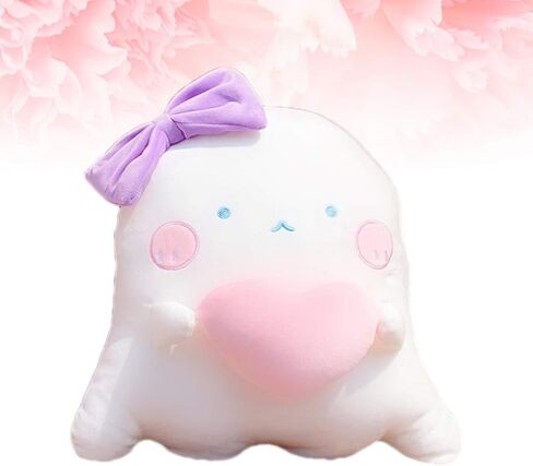 TOYANDONA Couch Pillows Sofa Pillows Stuffed Plush Pillow Ghost Shaped Pillow Adorable Sofa Cushion for Couple Home (Heart Ghost Pillow 40cm) Couch Pillows Sofa Pillows in Saudi Arabia
