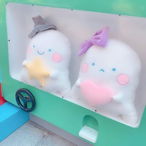 TOYANDONA Couch Pillows Sofa Pillows Stuffed Plush Pillow Ghost Shaped Pillow Adorable Sofa Cushion for Couple Home (Heart Ghost Pillow 40cm) Couch Pillows Sofa Pillows in Saudi Arabia