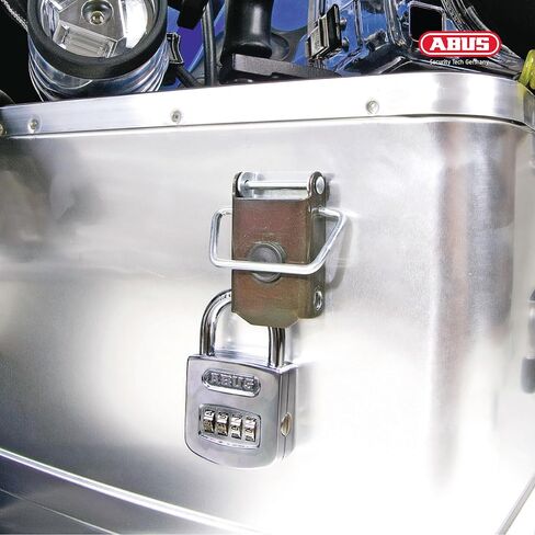 ABUS 160/50 B 160 All Weather Chrome 4 Dial Combination Padlock, Black/Silver in Kuwait
