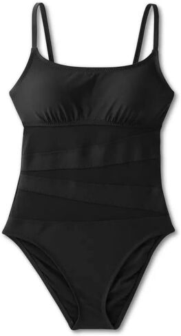 Shade & Shore Women's Mesh Front One Piece Swimsuit - in Saudi Arabia
