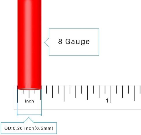 سلك سيليكون BNTECHGO 8 قياس 5 أقدام أحمر و5 أقدام أسود مرن 8 AWG سلك نحاسي معلب in Kuwait