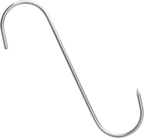 40 قطعة من خطافات اللحوم مقاس 6.3 بوصة، خطاف جزار من الفولاذ المقاوم للصدأ على شكل حرف S، خطاف تدخين لمعالجة اللحوم للتعليق والتجفيف والشواء والدجاج والأضلاع in Kuwait