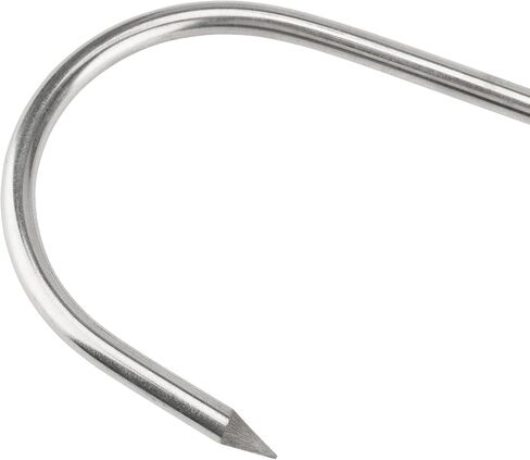 40 قطعة من خطافات اللحوم مقاس 6.3 بوصة، خطاف جزار من الفولاذ المقاوم للصدأ على شكل حرف S، خطاف تدخين لمعالجة اللحوم للتعليق والتجفيف والشواء والدجاج والأضلاع in Kuwait