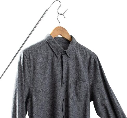 2 Pack Easy Reach Hook | Dimensions: 3.25 x 0.50 x 52.00 | Light Weight | Perfect for reaching high items | Closet Accessories | Sliver in Saudi Arabia