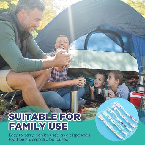 CHENGU 150 Pcs Individually Wrapped Toothbrushes Bulk Colorful Disposable Manual Toothbrush for Adult Kid Medium Soft Bristle Tooth Brushes for Travel Hotel Guests Homeless Use in Saudi Arabia