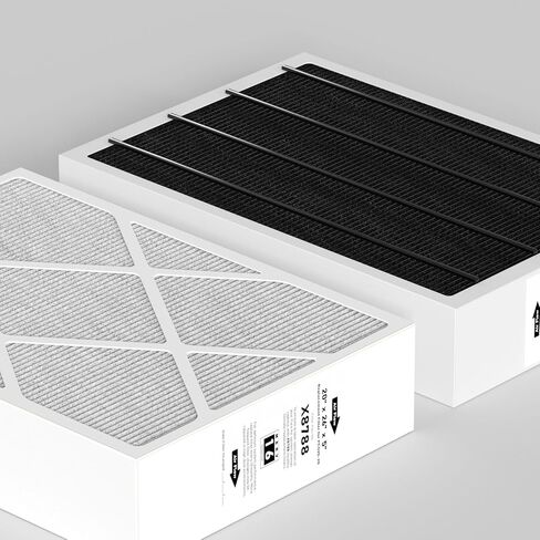X8788 MERV 16 Furnace Filter Replacement Compatible with Lennox X8788 and Pureair PCO20-28 Cleaner, 20x26x5, Black, 1 Pack in Saudi Arabia