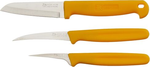 Fruit and Vegetable Carving Knives Set C, Yellow, 11 x 1 x 5 inches in Saudi Arabia