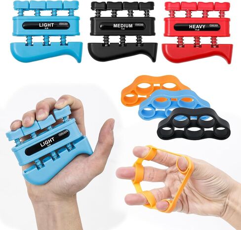 Hand Grip Strengthener Finger Exerciser Guitar Finger Exerciser Finger Strengthener Hand Exerciser Forearm Strengthener,Rock Climbing and Guitar trainer,Physical Therapy Equipment in Saudi Arabia