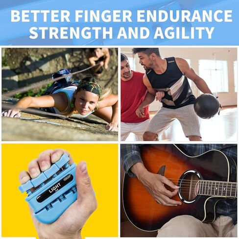 Hand Grip Strengthener Finger Exerciser Guitar Finger Exerciser Finger Strengthener Hand Exerciser Forearm Strengthener,Rock Climbing and Guitar trainer,Physical Therapy Equipment in Saudi Arabia