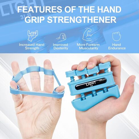 Hand Grip Strengthener Finger Exerciser Guitar Finger Exerciser Finger Strengthener Hand Exerciser Forearm Strengthener,Rock Climbing and Guitar trainer,Physical Therapy Equipment in Saudi Arabia