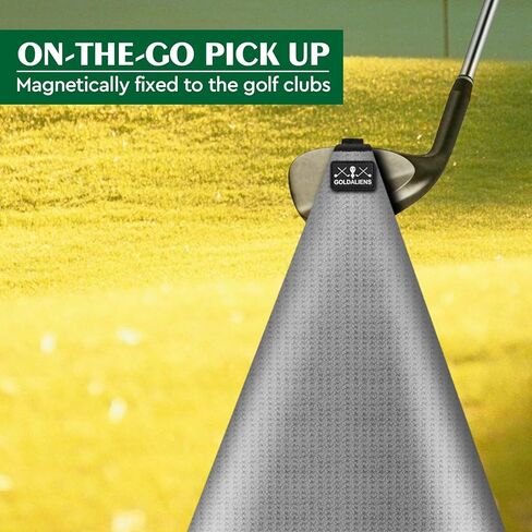 منشفة جولف مغناطيسية للرجال أو النساء مع مشبك، تصميم وافل من الألياف الدقيقة المطبوعة، مغناطيس فائق متصل بمنصات الهبوط المعدنية لعربة الجولف والنادي والحقيبة، ملحقات هدايا نظيفة للاعبي الجولف in Kuwait