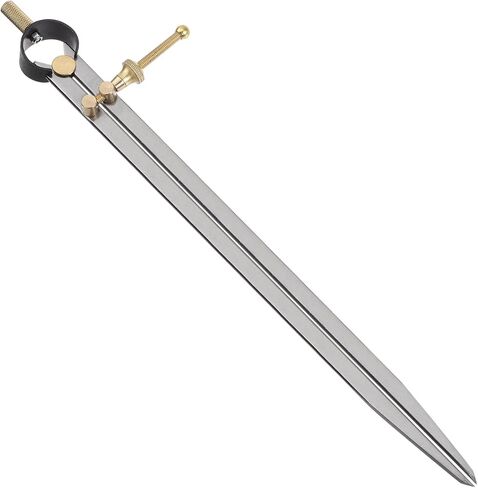 Spring Joint Caliper - [12 Inch] Carbon Steel Spring Divider Caliper with Brass Fulcrum for Metalworking Drawing Use, Flat Leg in Saudi Arabia