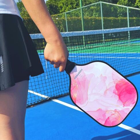 Pickleball Paddles, USAPA Approved Carbon Fiberglass Pickleball Paddle, Polypropylene Honeycomb Core Pickleball Racket Sets with Paddle Cover & Wristband, Pickleball Gifts for Beginners in Saudi Arabia