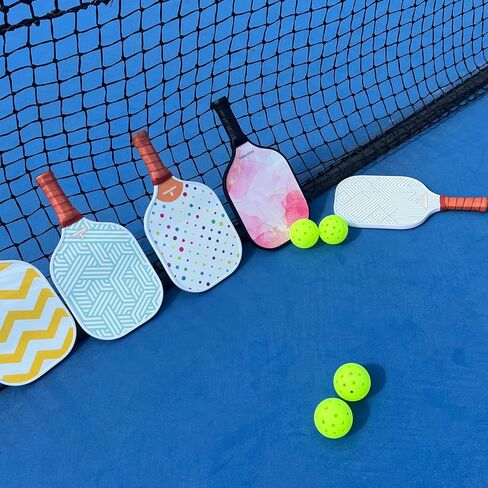 Pickleball Paddles, USAPA Approved Carbon Fiberglass Pickleball Paddle, Polypropylene Honeycomb Core Pickleball Racket Sets with Paddle Cover & Wristband, Pickleball Gifts for Beginners in Saudi Arabia