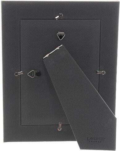 Lawrence Frames Vegan Leather Picture Frame, Diagonal Design, 4x6, Black in Saudi Arabia
