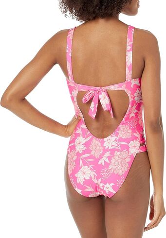 BECCA Women's Standard Rebecca Virtue Print Play High Leg One Piece Swimsuit-Open Back, Cut-Out Sides, Bathing Suits in Saudi Arabia
