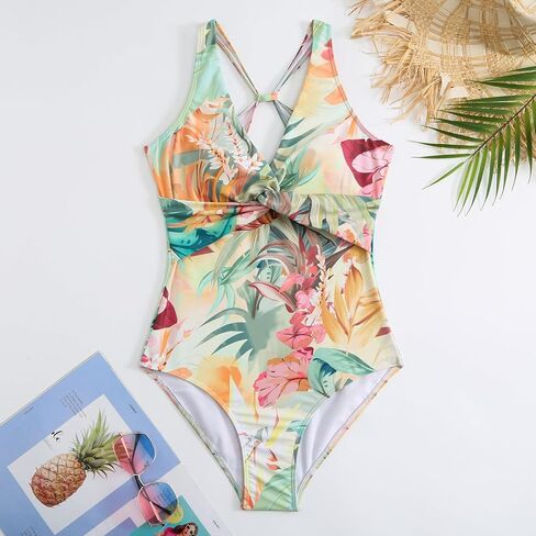 Women's One-Piece Swimsuits with Beach Cover Up Retro Swimsuit for Women with Cover Up Bathing Suits for Women… in Saudi Arabia