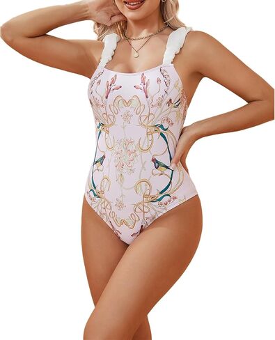 Women's One-Piece Swimsuits with Beach Cover Up Retro Swimsuit for Women with Cover Up Bathing Suits for Women… in Saudi Arabia
