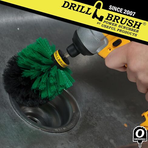 Drill Brush - Bathroom Cleaning Accessories - Shower Cleaner Brush - Scrub Brush - Bath Mat - Bathtub Brush - Sink Brush - Toilet Scrubbing Brush - Tile Flooring Cleaner - Grout Cleaner Brush for Home in Saudi Arabia