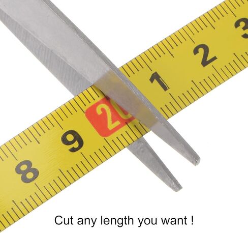 2pcs Self Adhesive Tape Measure 80cm Metric Left to Right Reading Waterproof Wear Resistant Sticky Steel Ruler Tape Backed ruler for Workbench Sewing Saw Drafting Table, Yellow in Saudi Arabia