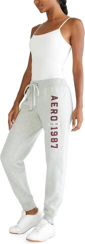 AEROPOSTALE Women's Aero Logo Cinch/Jogger Pant- Arches- 1987 in Saudi Arabia