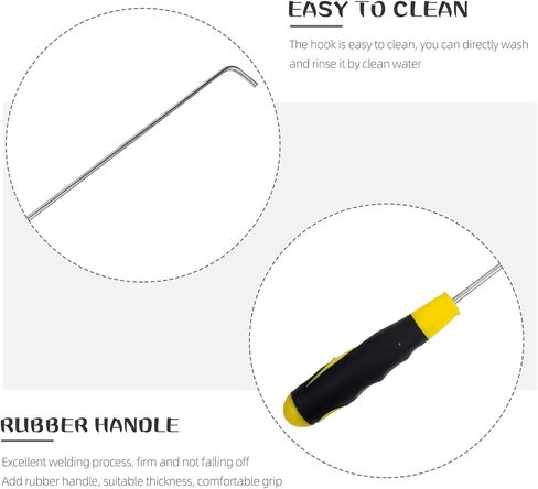 Zerodeko Manhole Cover Hook Manhole Pull Hook Llift Hooks Manhole Lifting Tools 59cm in Saudi Arabia
