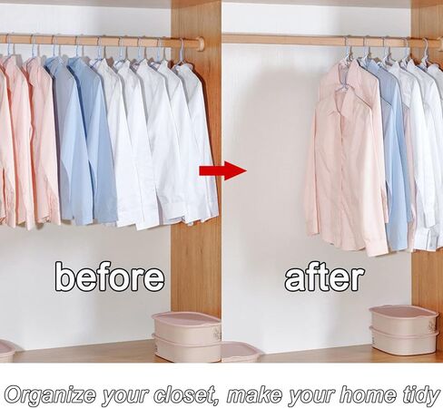 100 قطعة من خطافات توصيل شماعات الملابس، خطافات شماعات متتالية لتوفير المساحة شديدة التحمل، تحميل 30 رطل (متعددة الألوان - 100 قطعة) in Kuwait