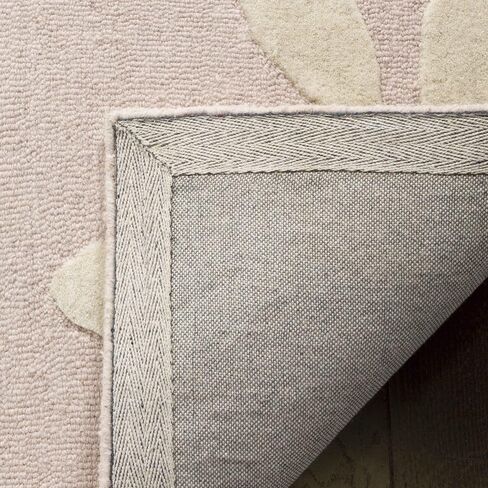 SAFAVIEH Kids Collection Area Rug - 6' x 9', Pink & Ivory, Handmade Daisy Wool, Ideal for High Traffic Areas in Living Room, Bedroom (SFK914P) in Saudi Arabia