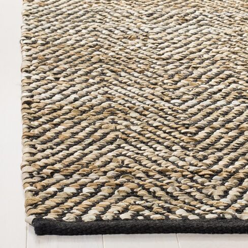 SAFAVIEH Vintage Leather Collection Area Rug - 8' x 10', Beige, Handmade Leather, Ideal for High Traffic Areas in Living Room, Bedroom (VTL103B) in Saudi Arabia