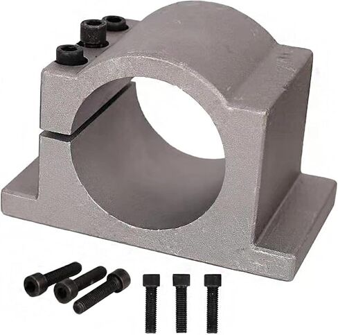 Spindle Mount CNC-Bracket Motor-Clamp - 65mm Router Engraving Milling Spindle Vise 0.8kW or 1.5kw 6pcs Screws (65mm) in Saudi Arabia