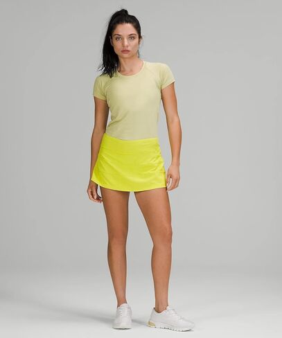 Lululemon Athletica Lululemon Pace Rival MR Skirt (Yellow Serpentine, Size 0) in Saudi Arabia