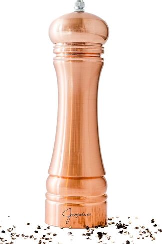 Classic Copper Plated Pepper Grinder - 8 Inch Manual Gourmet Pepper Mill and Spice Grinder in Saudi Arabia