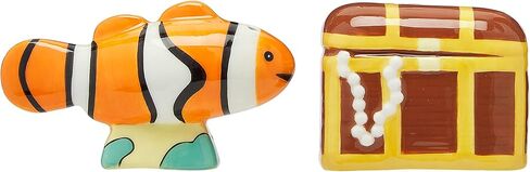 مجموعة شاكر ملح وفلفل من بيرهيد أندر ذا سي، مجموعة شيكر ملح وفلفل للأسماك والكنز، ديكور المنزل والمطبخ، مجموعة شيكر ملح وفلفل فريدة من نوعها in Kuwait