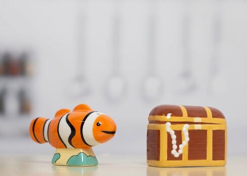 مجموعة شاكر ملح وفلفل من بيرهيد أندر ذا سي، مجموعة شيكر ملح وفلفل للأسماك والكنز، ديكور المنزل والمطبخ، مجموعة شيكر ملح وفلفل فريدة من نوعها in Kuwait