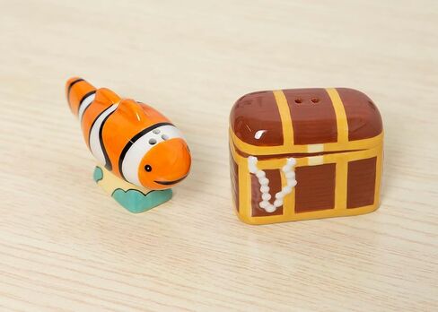 مجموعة شاكر ملح وفلفل من بيرهيد أندر ذا سي، مجموعة شيكر ملح وفلفل للأسماك والكنز، ديكور المنزل والمطبخ، مجموعة شيكر ملح وفلفل فريدة من نوعها in Kuwait