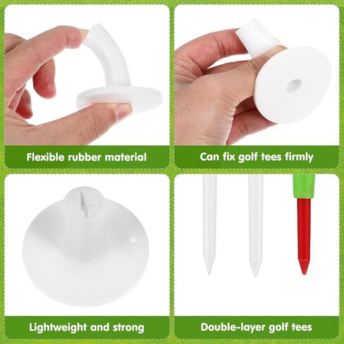 تيشيرتات جولف شتوية من كليسبيد، 11 قطعة من حاملات كرات الجولف المطاطية بارتفاعات مختلفة لسجادات ضرب الجولف والتدريب الداخلي والخارجي in Kuwait