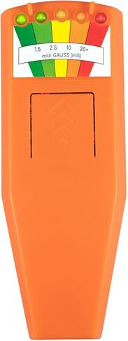 5 LED EMF متر كاشف المجال المغناطيسي شبح الصيد خوارق معدات اختبار المحمولة عداد برتقالي in Kuwait