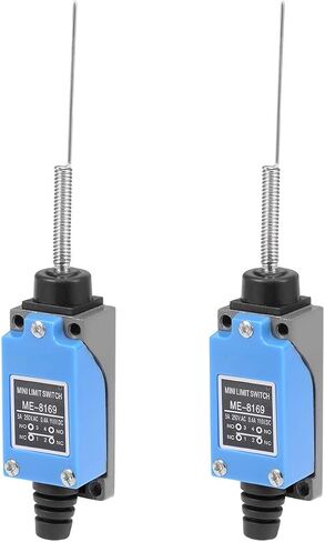 uxcell ME-8169 Cat Whisker Flexible Coil Spring Momentary Limit Switch 1NC+1NO 2Pcs for CNC Mill 3D printer Door Switch in Saudi Arabia
