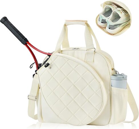 Pickleball Bag, Pickleball Bag for Women, Universal Badminton Tennis Bags Paddle Bag with Shoe Compartment/Fence Hook & Adjustable, Gym Weekender Travel Bag in Saudi Arabia