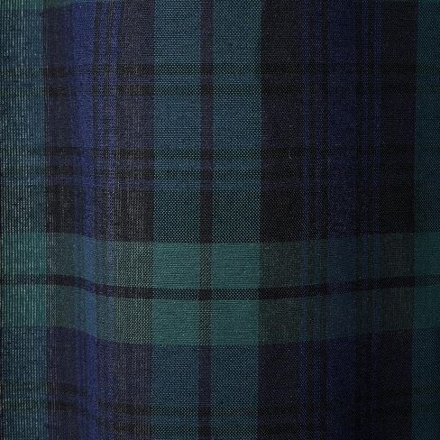 SKL Home Hearthside Plaid Window Curtain Panel, 54X54, Green/Navy in Kuwait