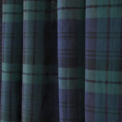 SKL Home Hearthside Plaid Window Curtain Panel, 54X54, Green/Navy in Kuwait