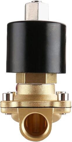 Baomain Pneumatic 1/2 Inch 12V/24V/110V/220V Normally Open 2 Way Brass Electric Solenoid Valve for Water,Air 2W-160-15K (DC 24V) in Saudi Arabia