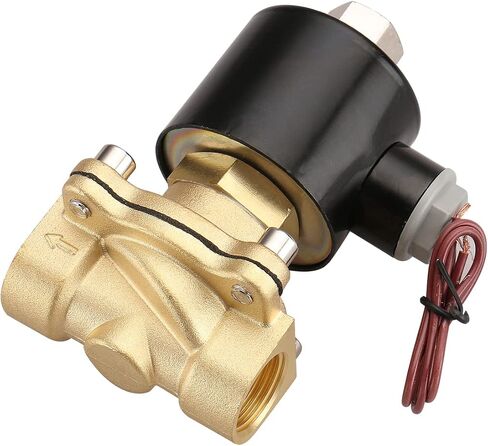 Baomain Pneumatic 1/2 Inch 12V/24V/110V/220V Normally Open 2 Way Brass Electric Solenoid Valve for Water,Air 2W-160-15K (DC 24V) in Saudi Arabia