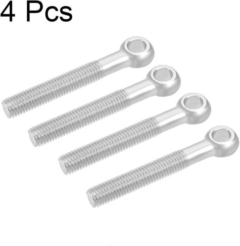 uxcell M12 x 90mm 304 Stainless Steel Machine Shoulder Lift Eye Bolt Rigging 4pcs in Saudi Arabia